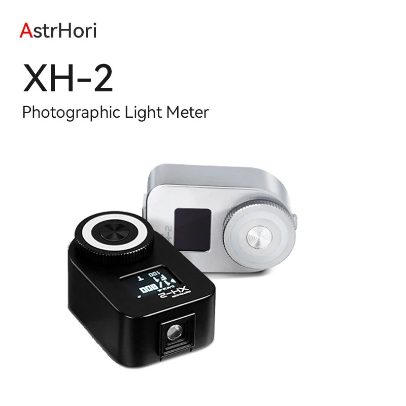 

AstrHori XH-2 Photography Light Meter with Cold Shoe OLED Display External Camera Copper Light Meter for Cameras DSLR