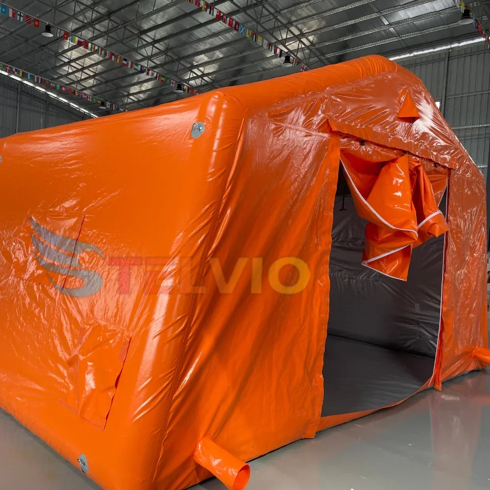 Wasserdichtes aufblasbares PVC-Zelt zur Linderung von Katastrophen und zur Brandbekämpfung medizinischer Rettung