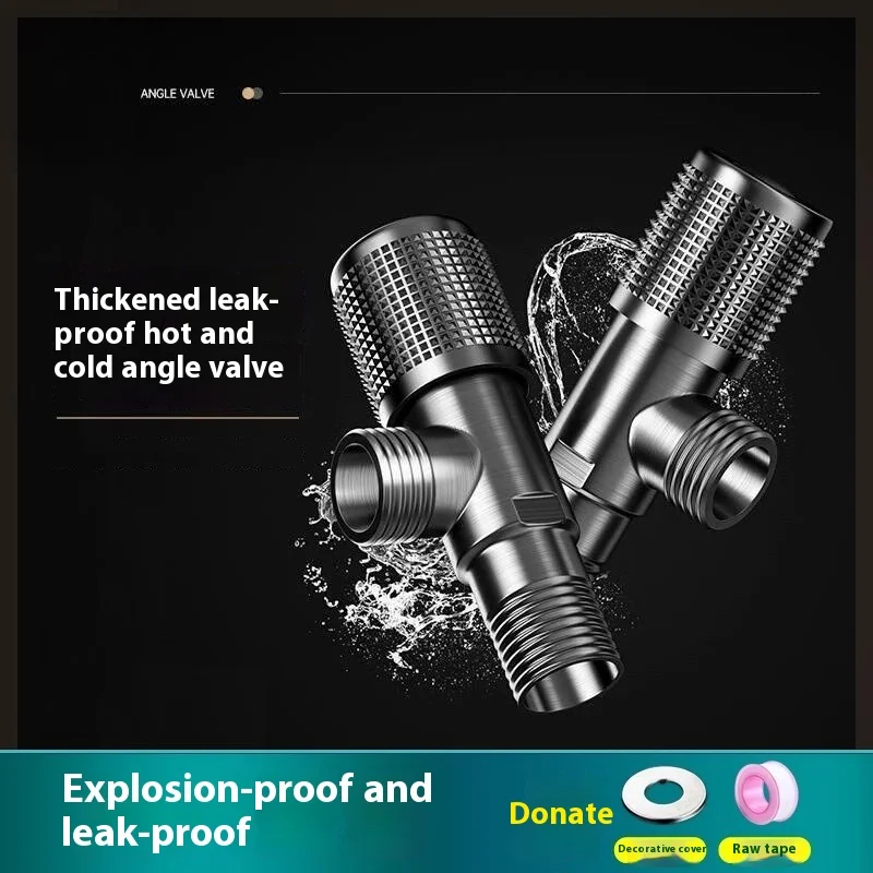 

Треугольный клапан из нержавеющей стали, водонагреватель, унитаз, домашний 4-точечный клапан-переключатель, угловые клапаны на входе/выпускной трубы для холодной и горячей воды