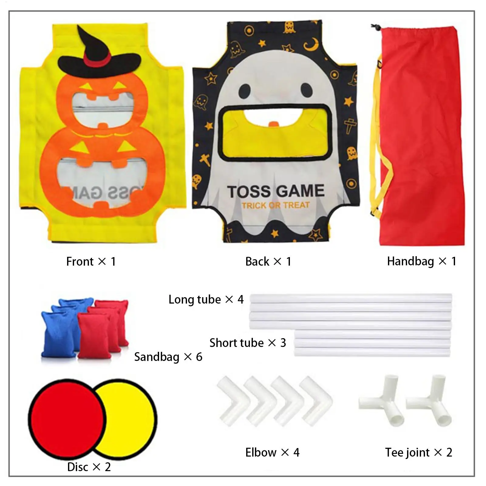 Jeux de lancer de sacs de haricots effrayants, fêtes à thème d'halloween, jouets sensoriels interactifs, activités de fête pour enfants en famille