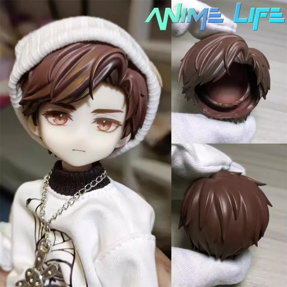 

BJD Head Shell Game Light and Night Evan Role Cos Ручная работа OB11 OB22 Краска для волос Съемная игрушка Модель Косплей Подарок