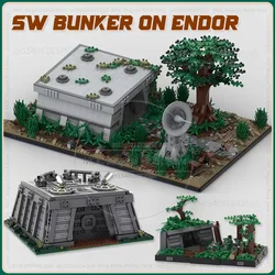 SW Bunker on Endor Moc Building Blocks Star Movie Tatooine Diorama Collection Model Assembly Bricks Toys Children Gifts