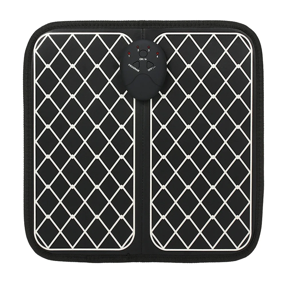 

USB Rechargeable Foot Massager Mat Premium Durable Foldable Square Shape Blood Circulation Massage Pad Relaxation Gift Family