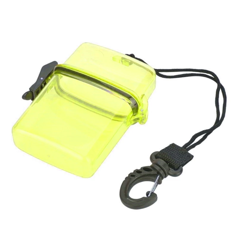 Diving Sealing Dry Storage Box with Rope Hook Storage Container Rafting Key Box