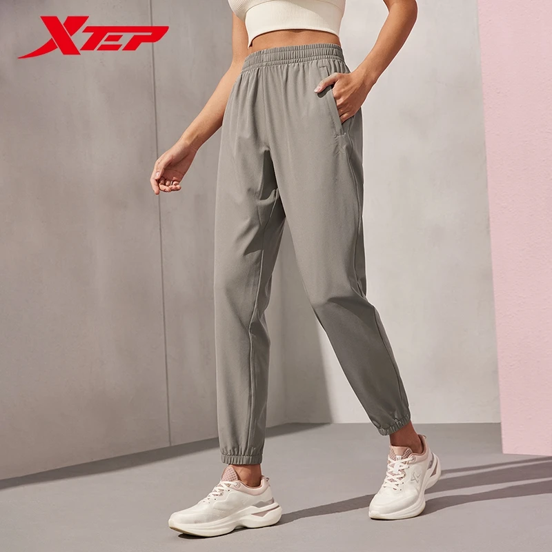 Xtep Sport Trousers For Women 2024 Summer Breathable Women\'s Sporty Sweatpants Everyday Comfortable Outdoor Bottoms 876228980169