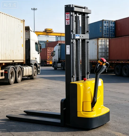 

Новый электрический штабелер на 2 тонны с аккумуляторным приводом, полноприводный, для ресторанов