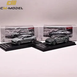 Modèle de voiture en alliage de couleur unie modifiée, collection de voitures, CM 1/64 Audi RS7 C8 ABT