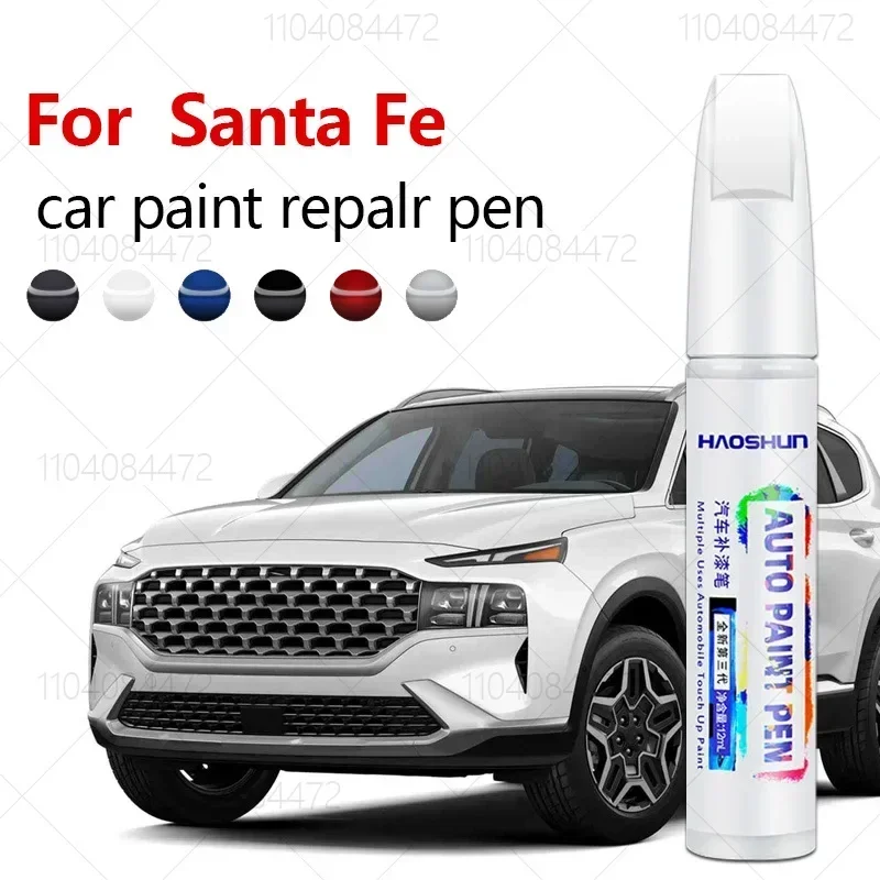 

Для Hyundai Santa Fe 2000-2025 SM CM DM TM Ручка для ремонта краски Touch Up Засіб для удаления царапин DIY Автоаксессуары Черный Белый Синий Серый