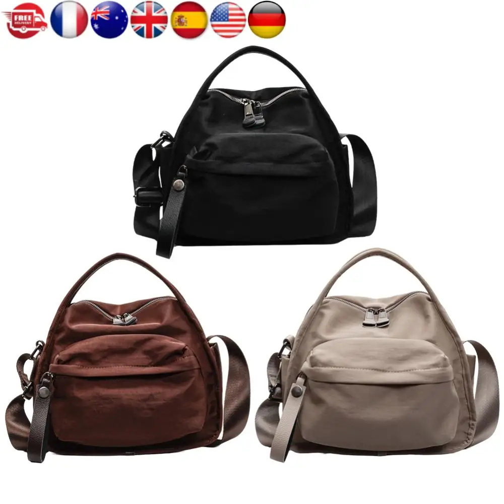 

Женская легкая сумка на ремне, однотонная сумка из ткани Оксфорд, сумка на молнии, универсальная сумка на плечо, сумка для путешествий, покупок, работы, свиданий