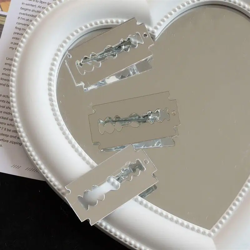 4 Stück/Set Hochwertige, simulierte Klingen-Haarnadeln für Subkultur-Mode-Mädchen, lustige Nischen-Haarspangen, Cosplay-Accessoire – Detail 4