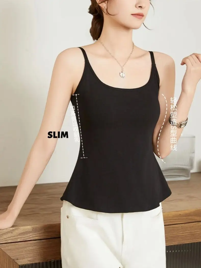 

Strapless Vest Top Women Outside Wear Padded Bra Lining Ultra-Soft Base Layer Top Soft Loose Fit Stretch Fabric