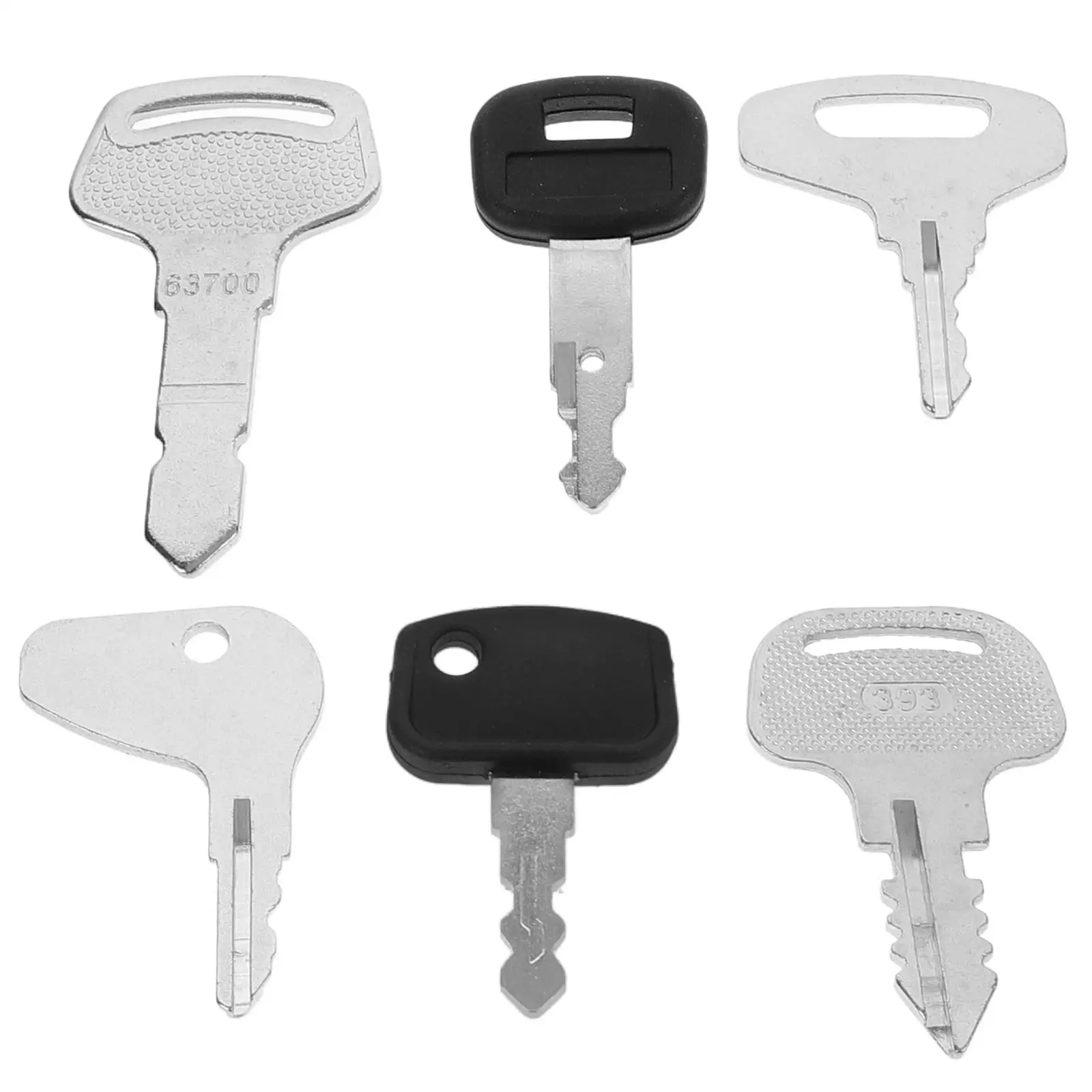 

6 Pcs Replacement Ignition Key Fire Key Set for Tractor Loader Excavator Lawnmower Starter Ignition Replacement