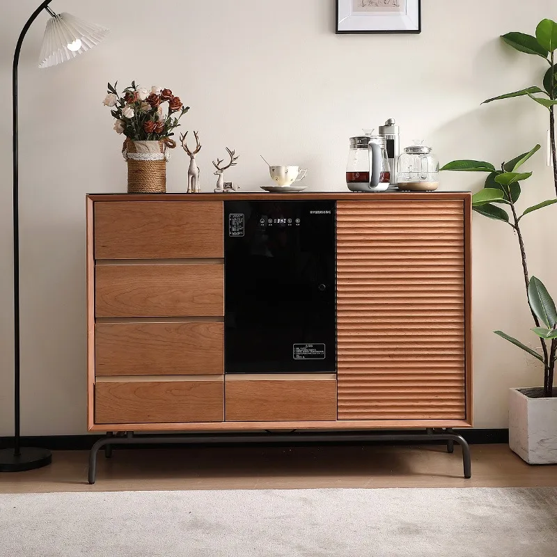 

Solid wood tea bar machine household integrated cabinet high-end Chinese water dispenser