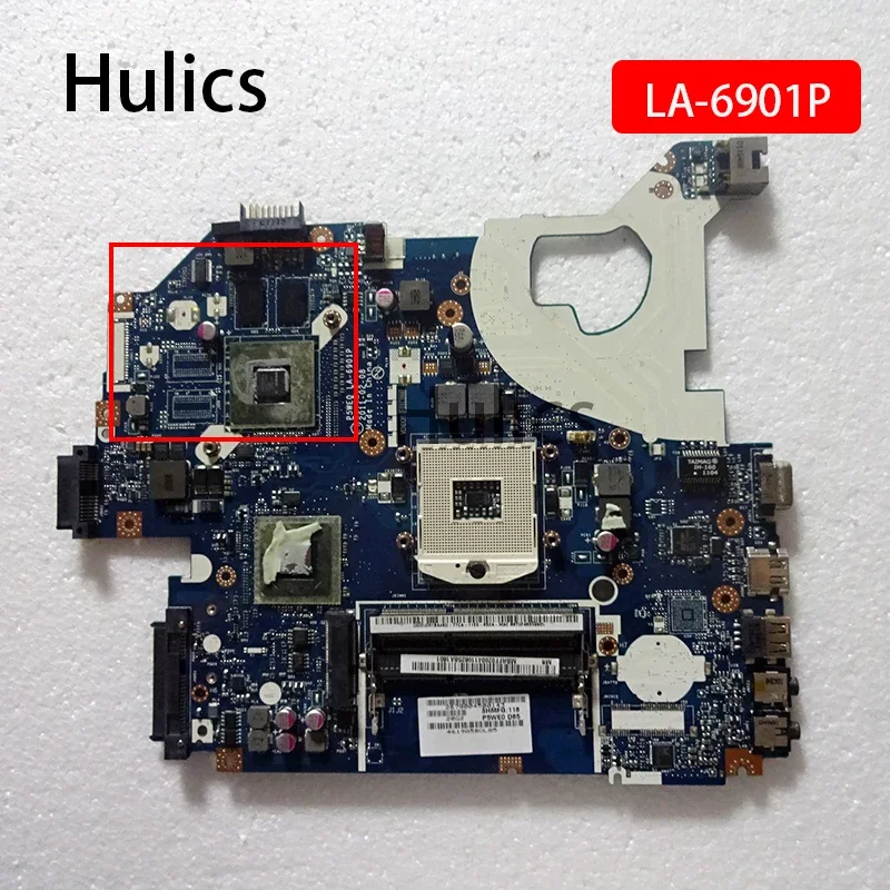 Hulics Used P5WE0 LA-6901P Motherboard For Acer 5750 5750G 5755 Laptop  HM65