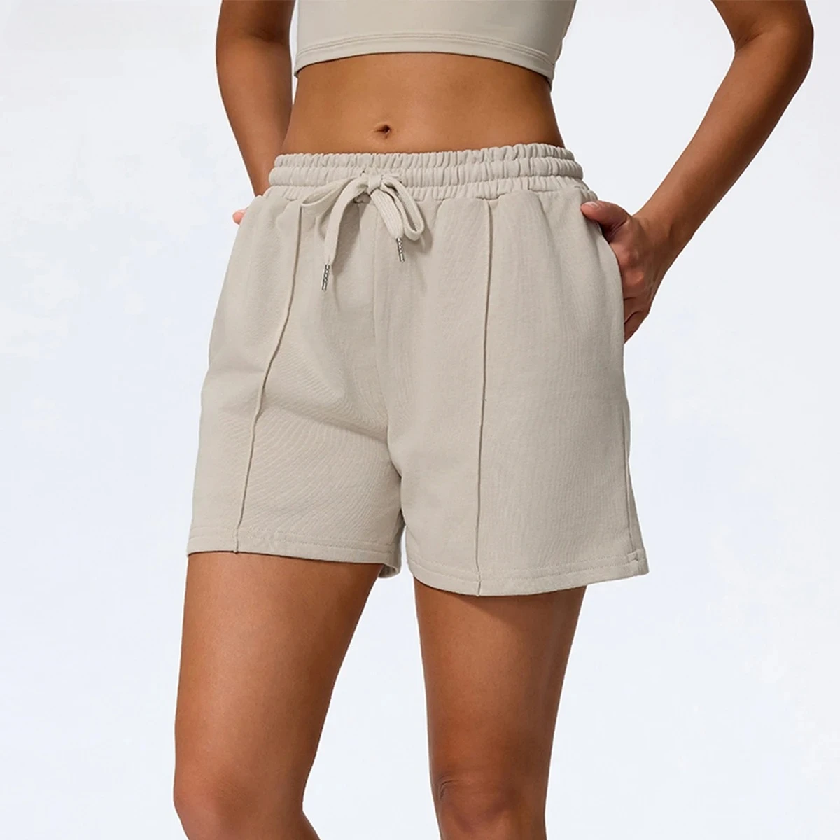 Gym Sweatpants For Women Loose Comfy Drawstring Pocket Sport Pants Casual Outdoor Running Workout Yoga Shorts Female