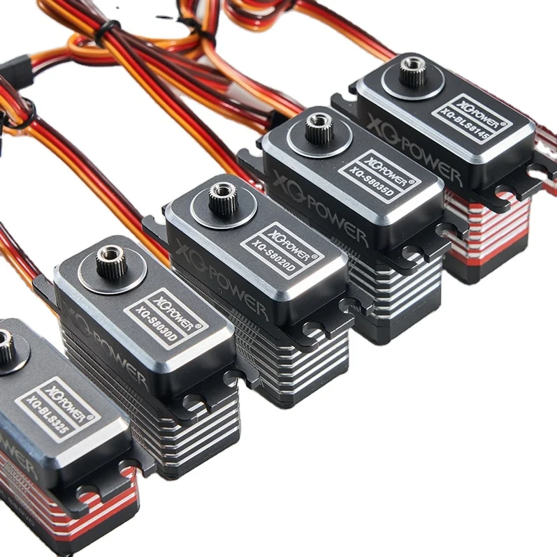 Serwo bezszczotkowe CNC z aluminium, skala 1/5, do dużych modeli RC, wysokie napięcie, 400KG 450kg 500kg, metalowe koło zębate.