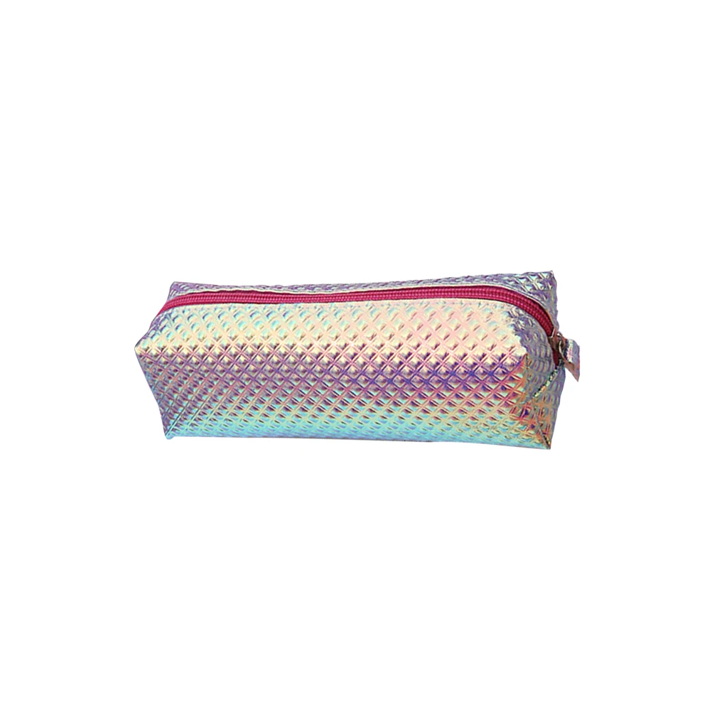 

Clutch Makeup Waterproof Portable Bag Zipper Closure Travel Toiletry Bag Holographic Ladies Organizer