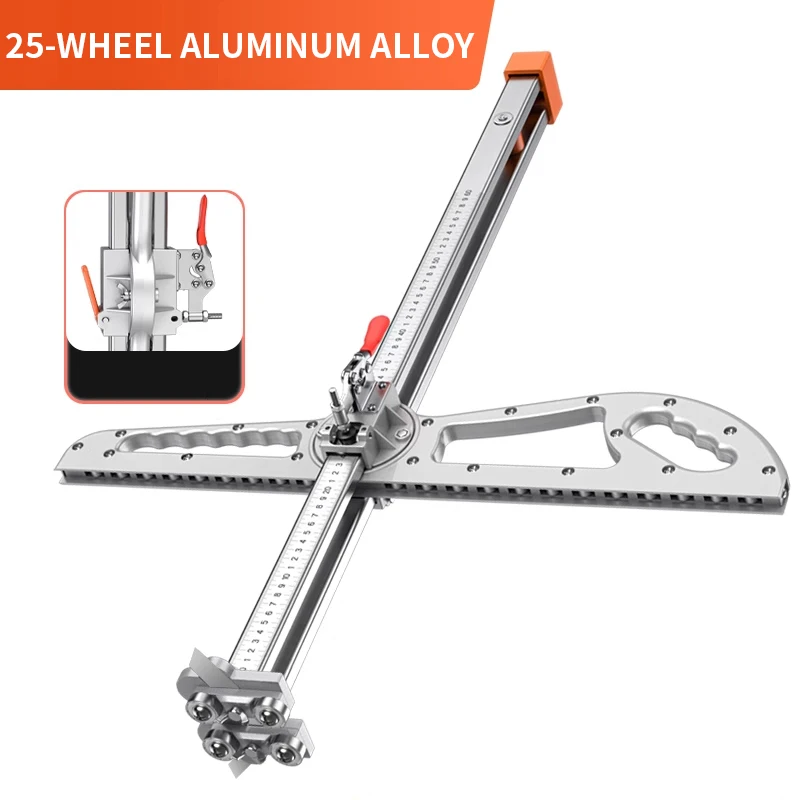 Aluminum alloy Drywall Cutting Tool Push Broach Dust-free Fully Automatic High Precision Roller Carpenter Hand Pushed Hand Tool