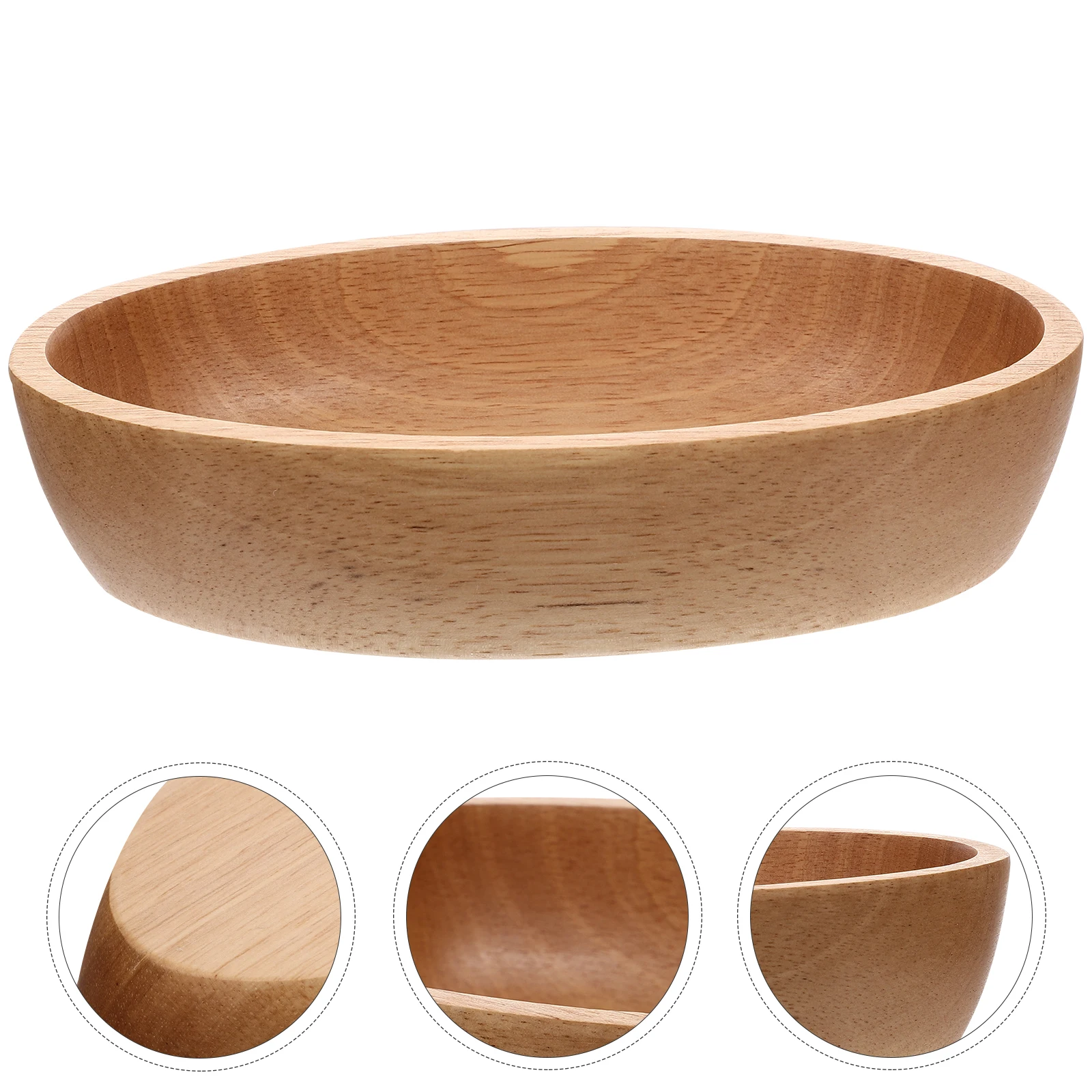 

Solid Wood Fruit Plate Dish Vintage Holder for Kitchen Tray Trays Serving Container Child