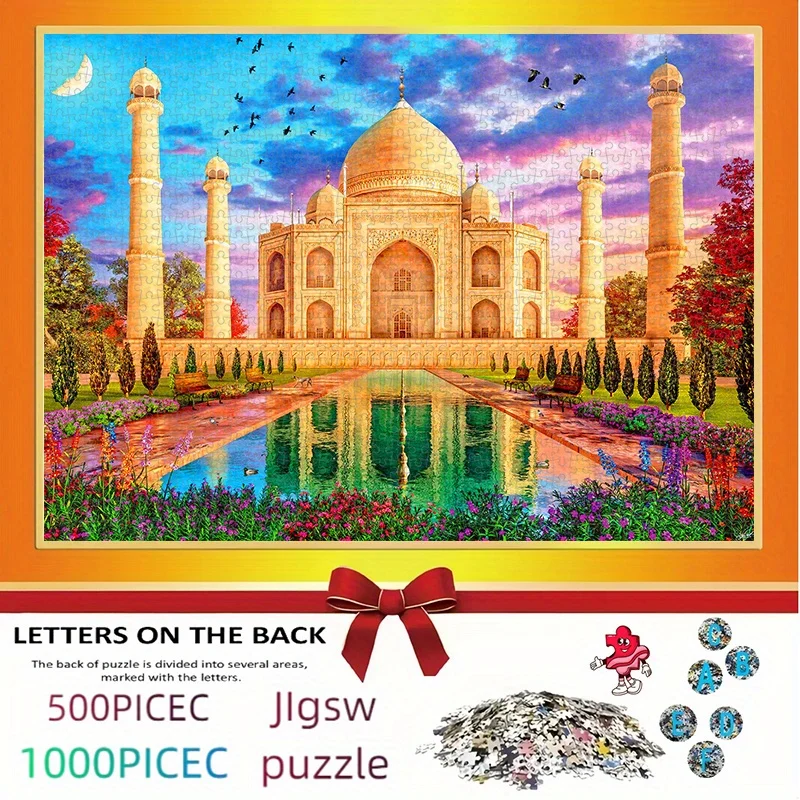 

Пазл-головоломка «Тадж-Махал»: развивающая игра для взрослых, экзотическая тематика, для дома и отдыха, декоративная игрушка