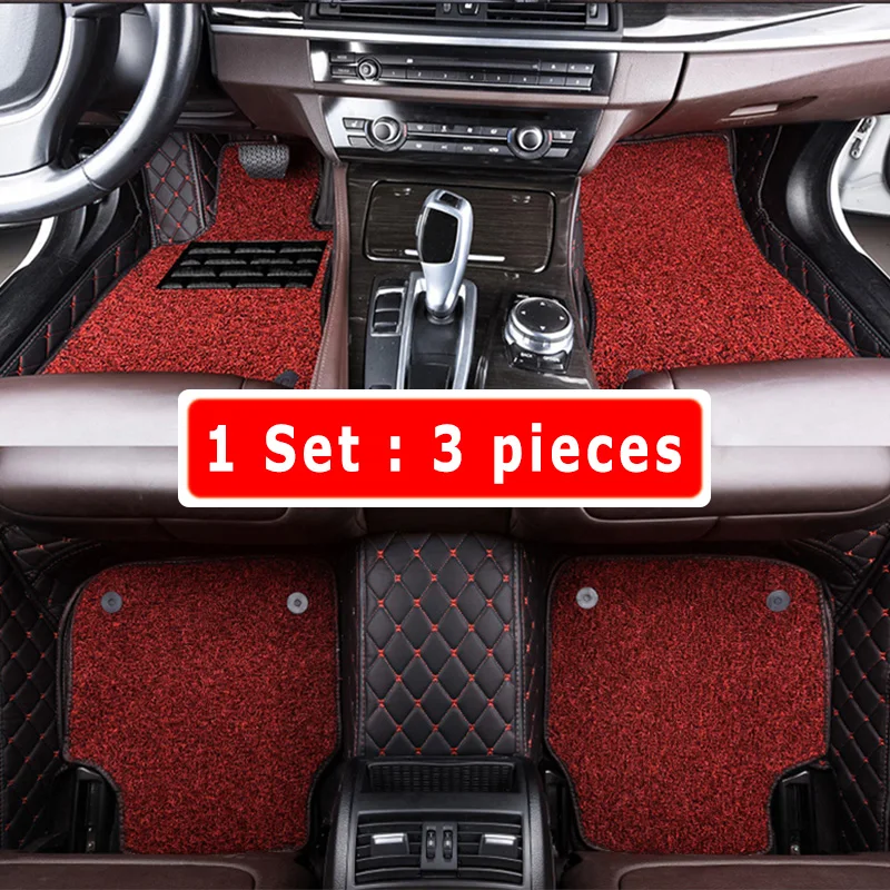 Luxury Double Layer Wire Loop Car Floor Mats Carpets For Honda Accord 2022 2021 2020 2019 2018 Auto Interior Accessories Styling