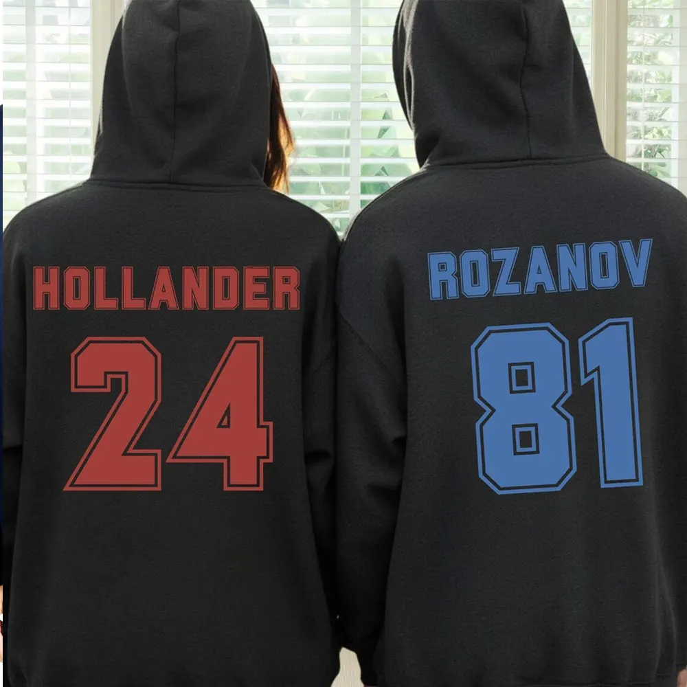 

Толстовка с подогревом Heated Rivalry Hollander 24 Rozanov 81, парная толстовка Heated Rivalry Movie, толстовка для фанатов хоккея, футболка с романтическим мотивом из фильма