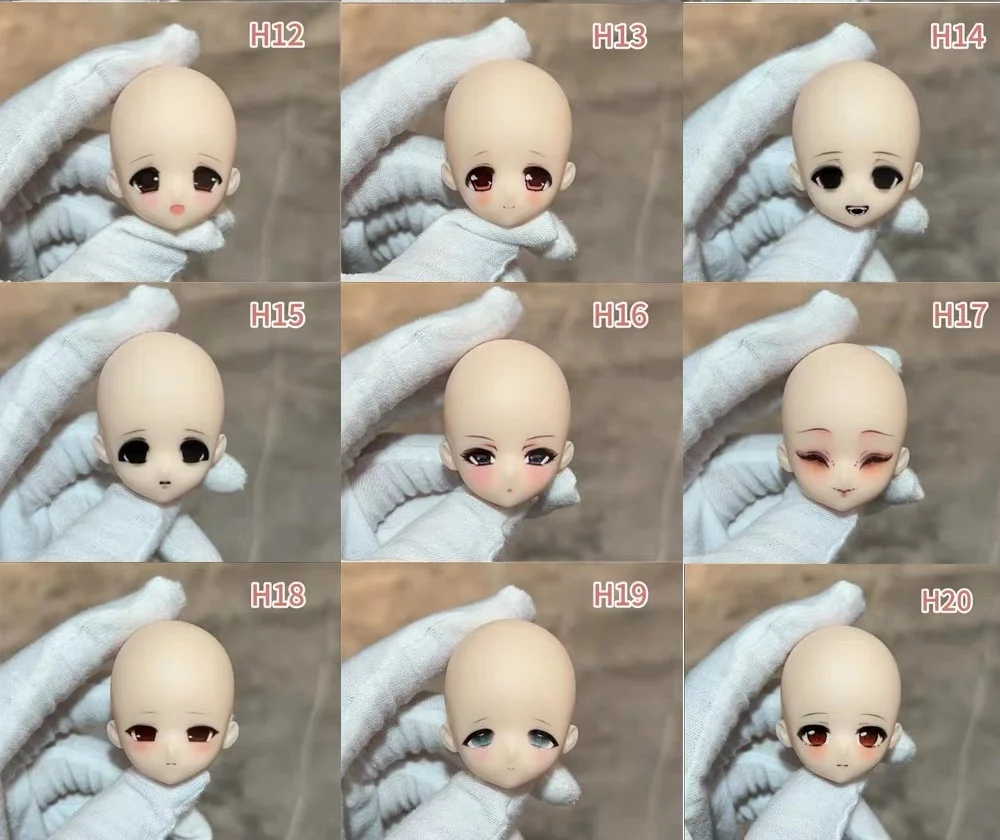 In Stock New BJD Doll Tiny Special 1/6 OB22 Removable Makeup Head Toy Gift Beautiful Face Girl High-Quality Only Head No Body