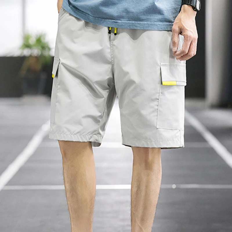 Man Shorts Fashion Double Pockets Straight Loose Comfortable Casual Man Shorts