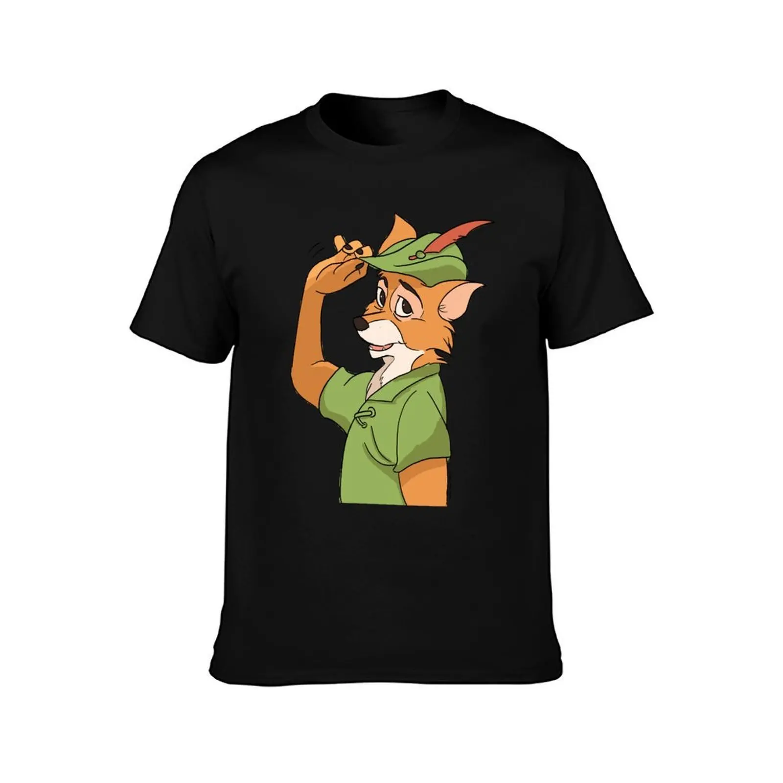 Robin Hood T-Shirt Retro Style Print Casual Top