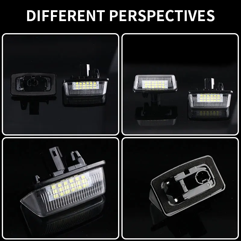 2pcs LED License Plate Light For Toyota Corolla Crown S180 Noah Voxy Starlet EP91 Previa ACR50 GSR50 12V White Car Number Lamp view 3