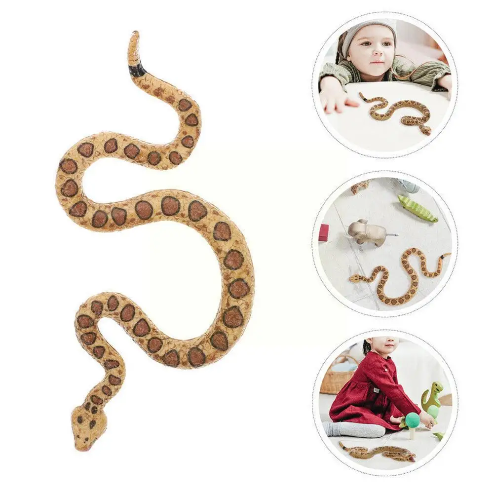 Realistic Fake Snakes Plastic Tricky Toy Small Snake Soft Rubber Snake Figurines For Party Favors Home Garden Decorating W1H8