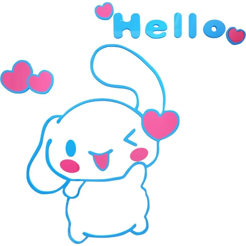 Sanrio Cinnamoroll 3D Acrylic Children's Room Background Wall Decorative Sticker Wallpaper Mirror Stickers Home or Kitchen Decor view 4