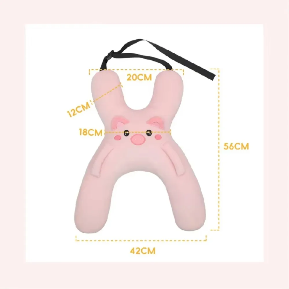 Prevent Leaning Head Back Seat Sleeping Comfort During Long Distance Travel Kids Car Neck Pillow with Seat Belt Safety Sleep Aid