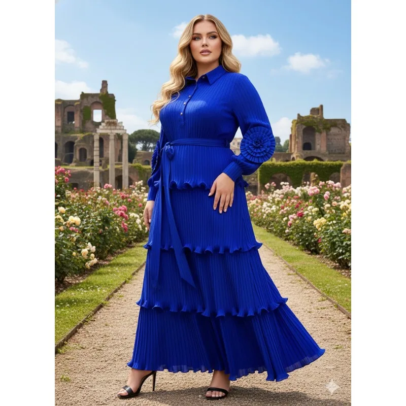 

Плиссированные платья Miyake, новинка лета 2026, платье больших размеров в складку, элегантные женские прессованные морщинистые платья с деревянными краями ушей