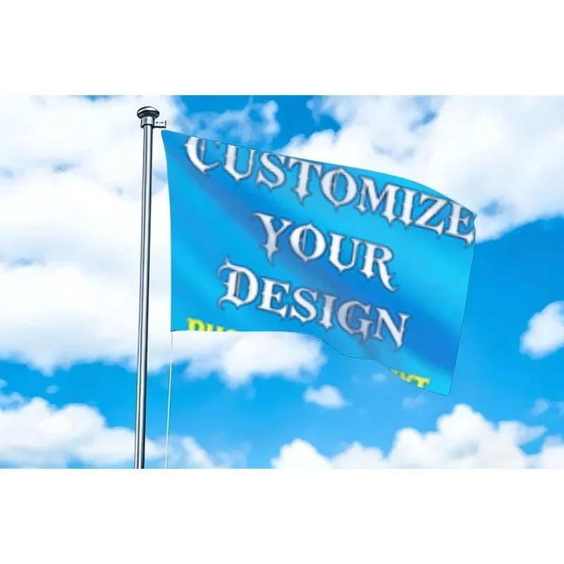 Custom Business Flags Banners Sales Events Store Opening Marketing Campaigns Durable Waterproof Fabric With Bright Graphics Etc
