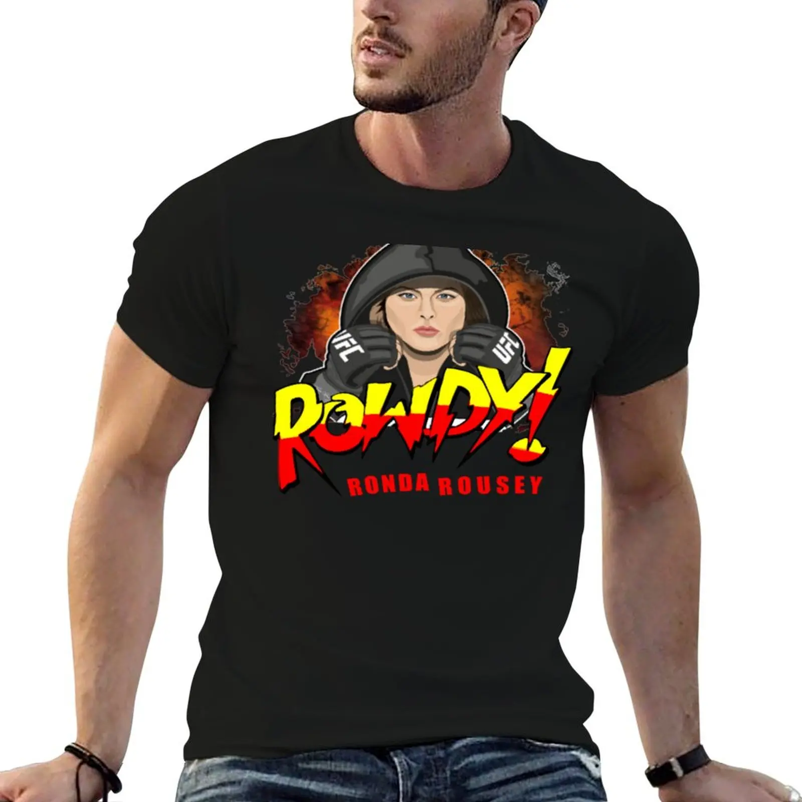 Rowdy Ronda Rousey Classic T-Shirt Plus Size Lightweight Tee Shirt