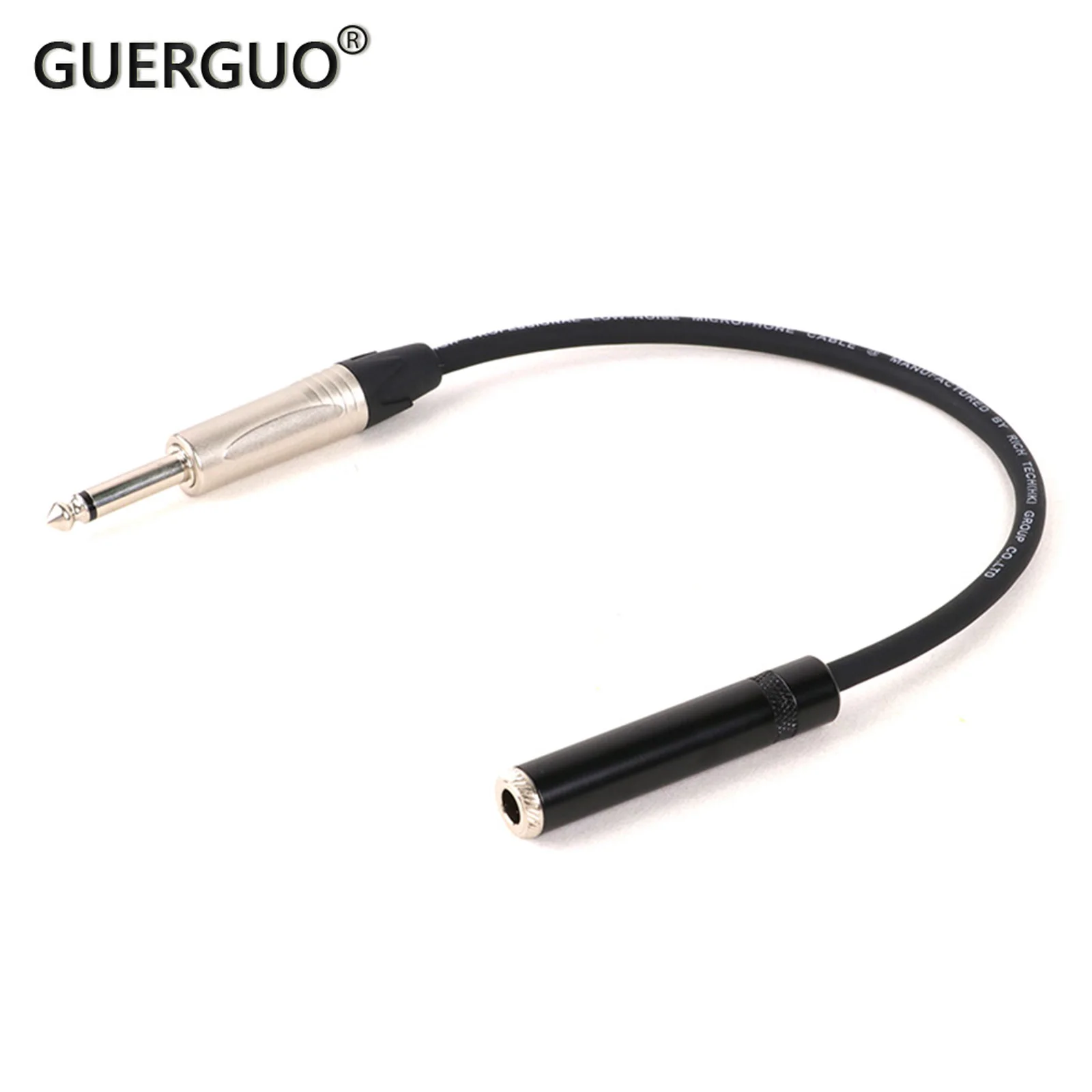 1PC 1/4inch to 1/4inch Cable,6.35mm Mono Male to 6.35mm Stereo Female Extend UnBalanced Cable for Guitar, Speaker, Amplifier