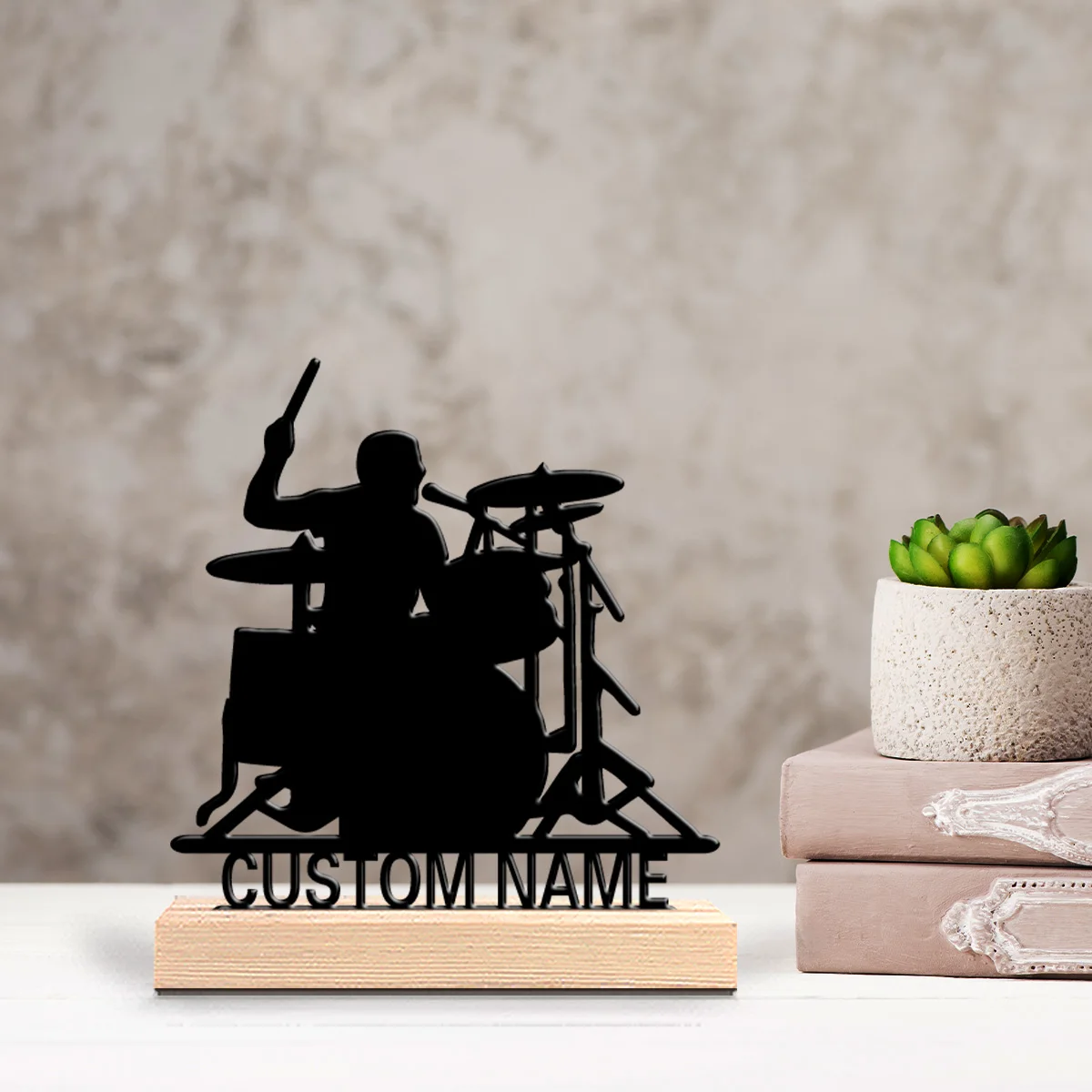 1pc Stylish Personalized Custo - Engraved Wood Frame recension och pris