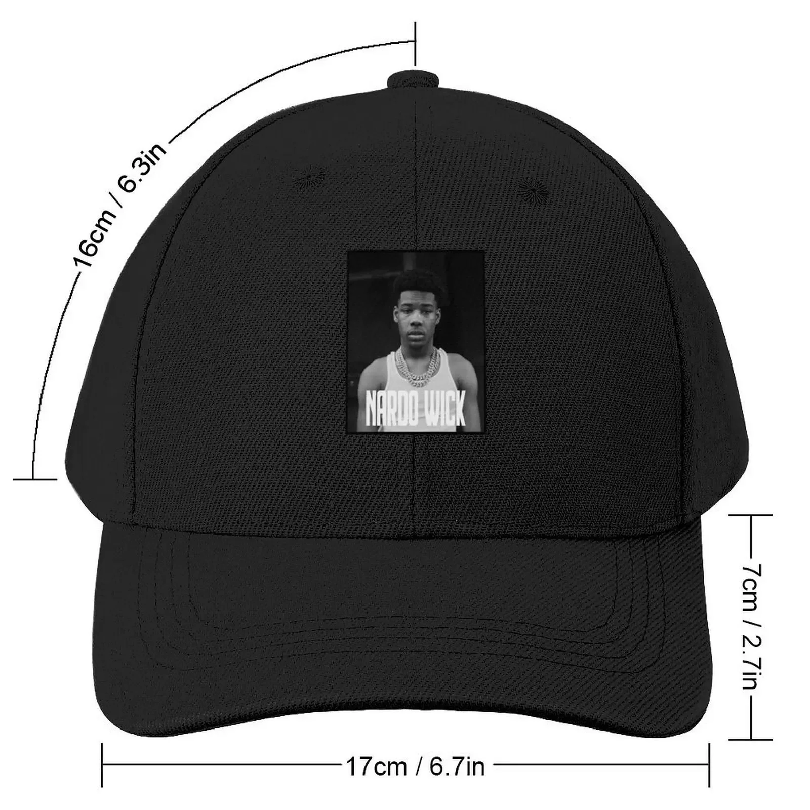 Nardo Wick | B&W Poster Design Baseball Cap Anime luxury caps Women's Golf Wear Men's