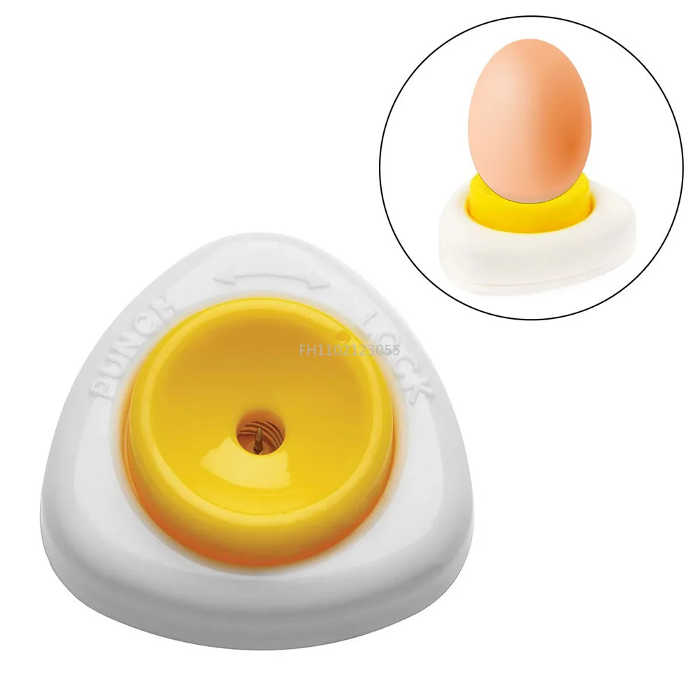 With Lock Piercer Safety Hole Puncher Egg Opener Seperater Egg Cracker Pricker Egg Hole Piercing Tool for Kitchen Bakery