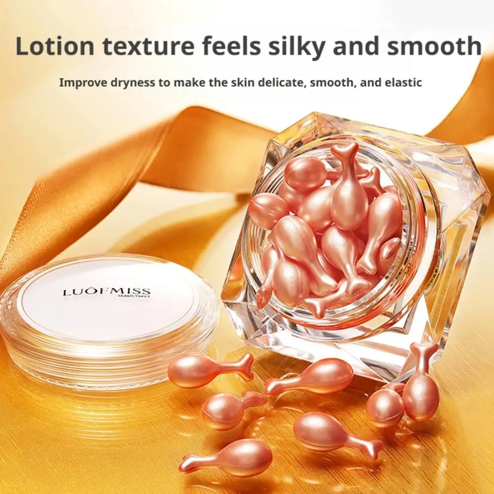 

Fullerene Placenta Extract Essence Capsule Moisturize Line Anti-oxidation Control Fade Oil Brighten Fine Smooth Skincare Es O2E5