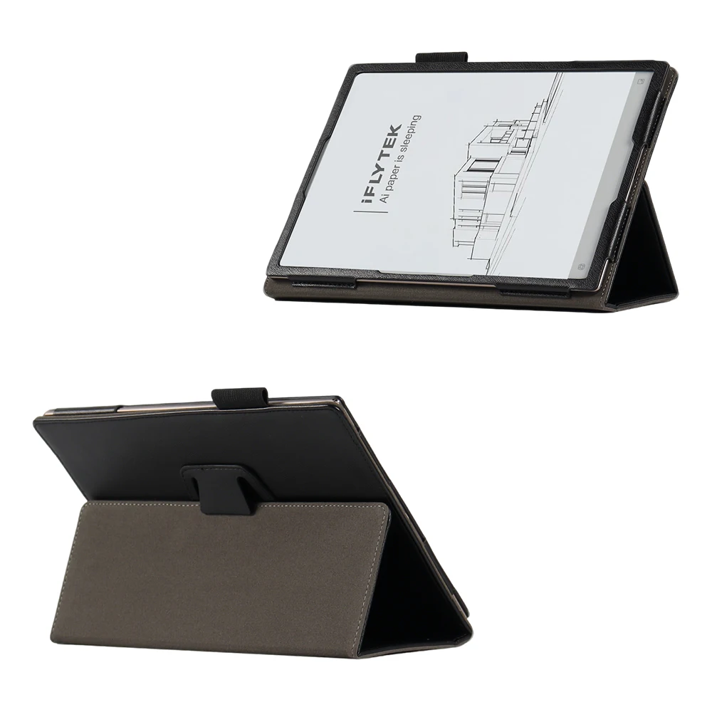 10.65-inch e-Book PU Handheld Case with Magnetic Design Compatible with iFlytek AINote 2 Tablet Pen Slot Wake-Up Feature