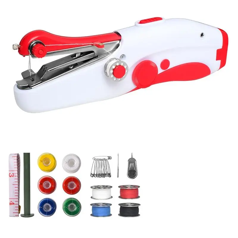 

Hand Sewing Machine Portable Electric Mini Sewing Machine For Sewing Clothes, Family Travel And DIY Fast-