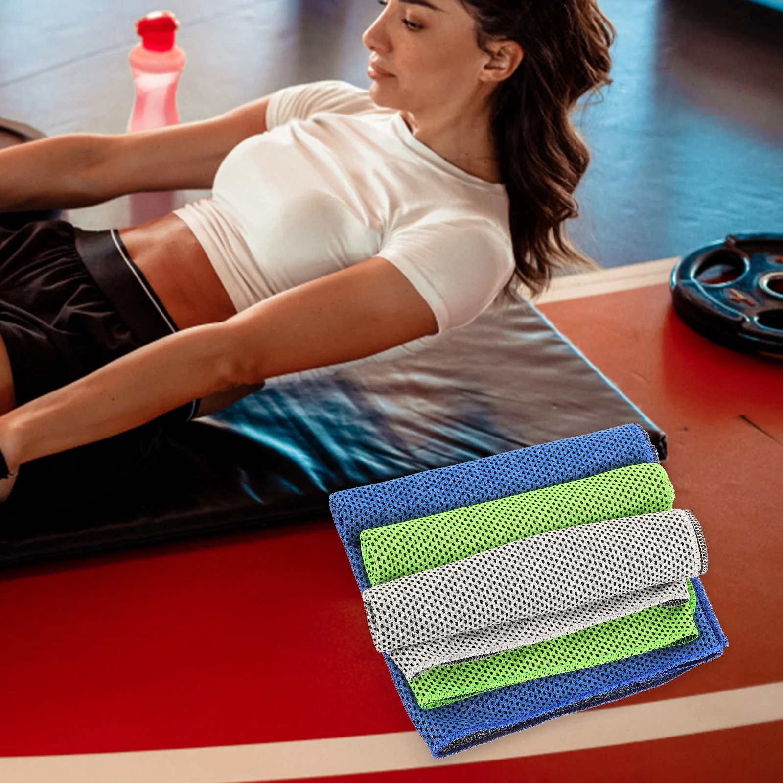 

3 Pcs Quick-drying Sports Towel Moisture-absorbing Sweat Bath Daily Life Cooling Polyester Gym Towels Long-lasting