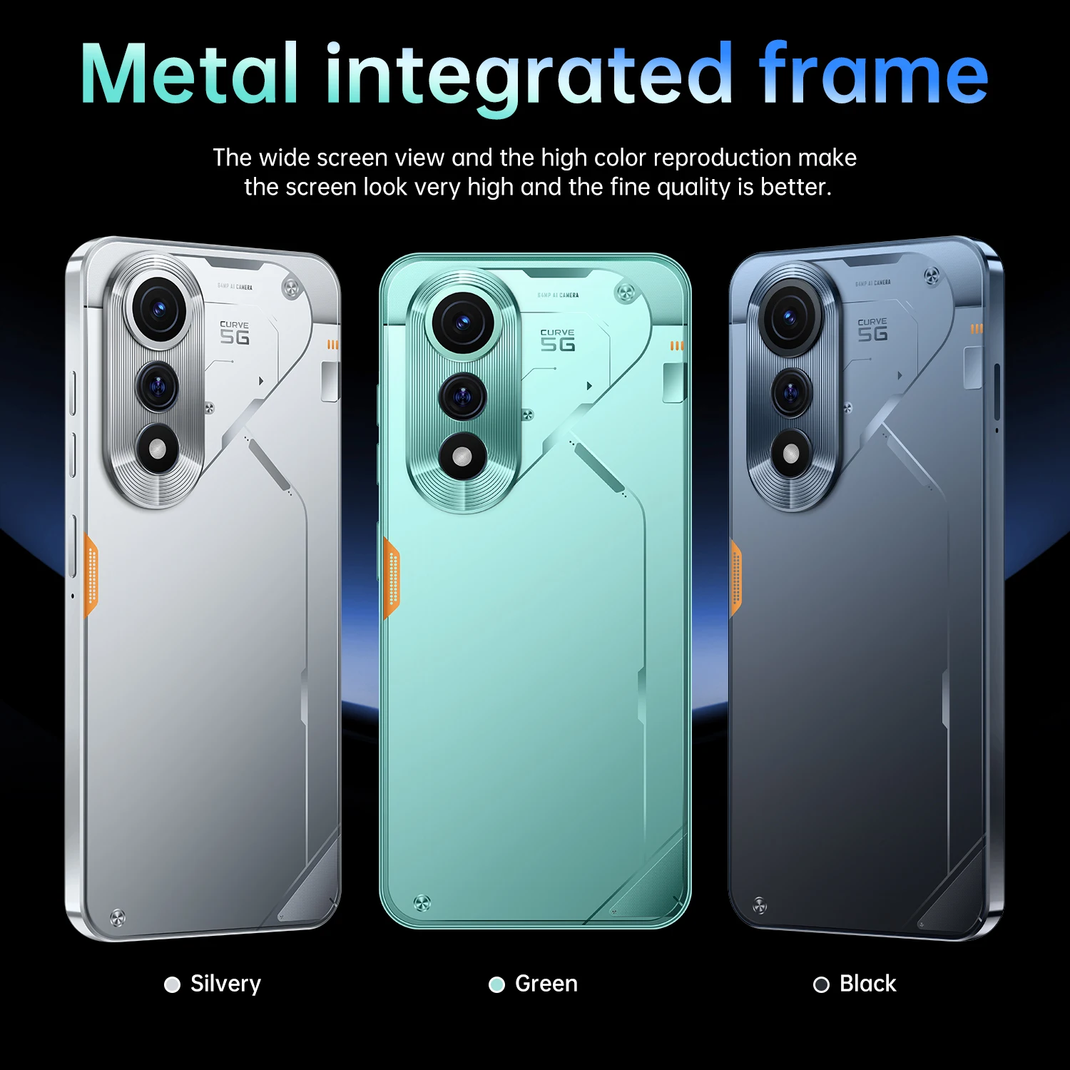 JCTKJ POVA 7 Pro Global Edition Smart 5G Dual Card 7800Mah Android 14 Função de reconhecimento facial