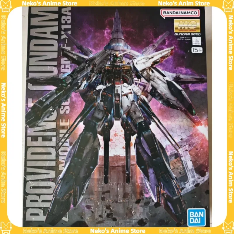 【Em estoque】BANDAI MG 1/100 Gundam Providence SEED Padrão Modelo Kit Figura de ação Anime Modelo Trendy Desktop Doll Colecionáveis