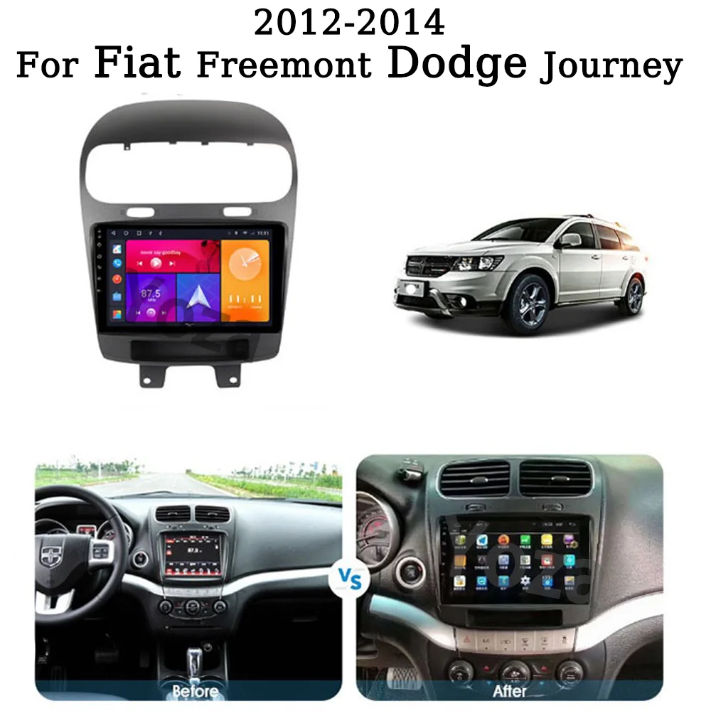 Yoza Carplay Car Radio For Fiat Freemont Dodge Journey 2012-2014 Android11 Touch Screen Multimedia Player GPS Navigation 5G WIFI