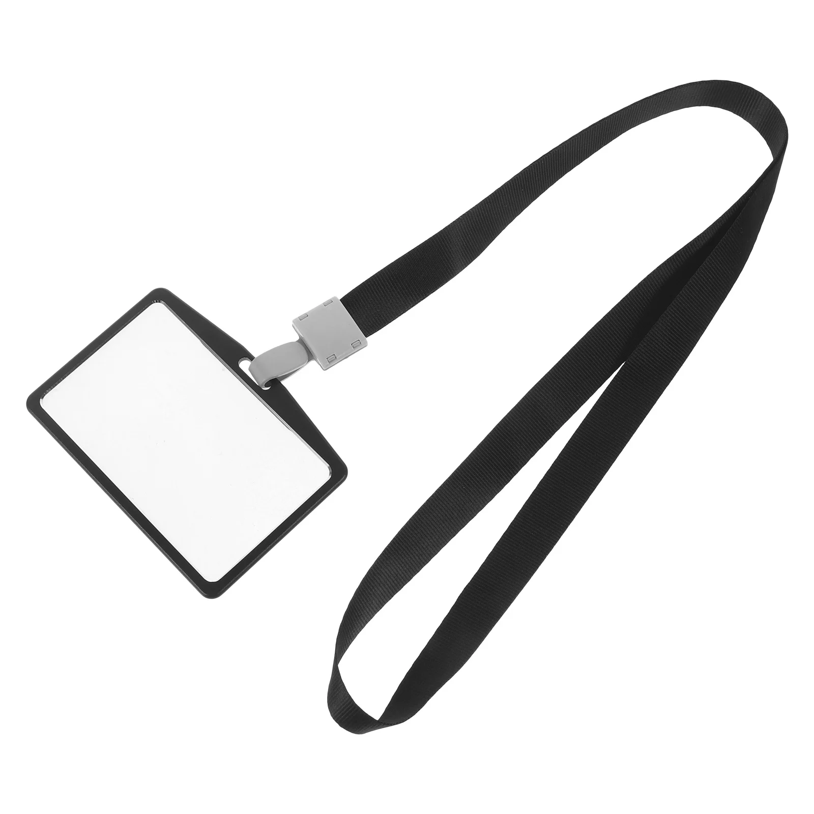 1 مجموعة حامل بطاقة سبائك الألومنيوم انفصال الحبل المضادة للخدش معرف شارة حامي للطلاب المعلمين الممرضات عمال المكاتب #6