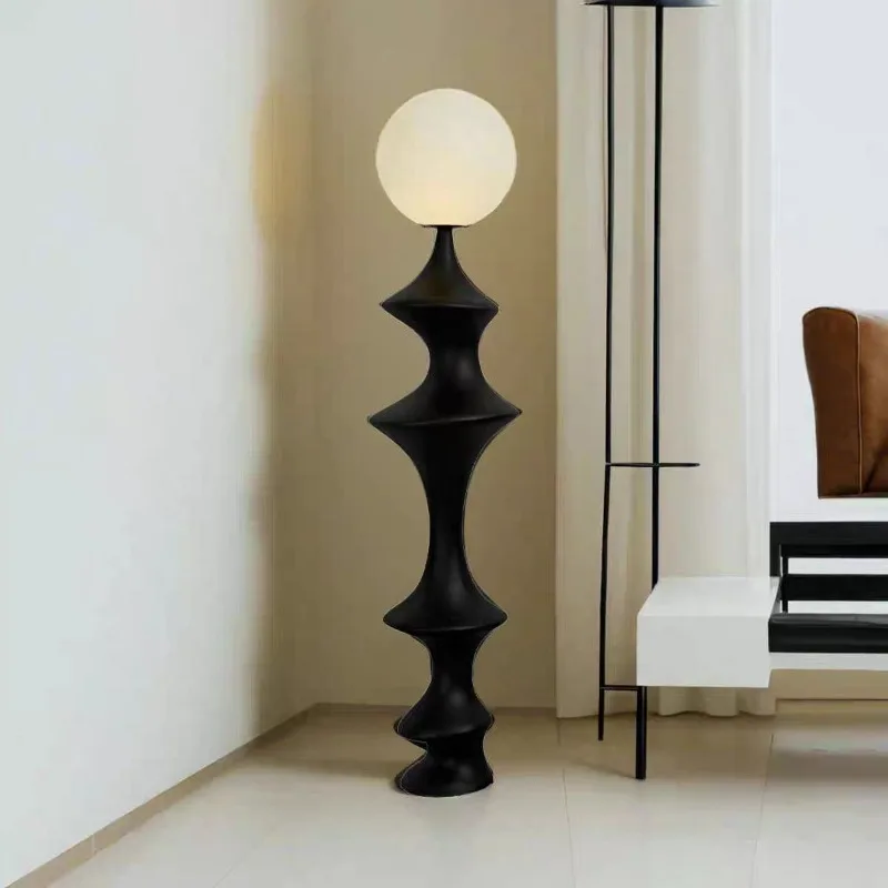 Mid Ancient Style Artistic Resin Floor Lamps Minimalist Living Room Sofa Side Exhibition Hall Designer Bedroom Standing Lights