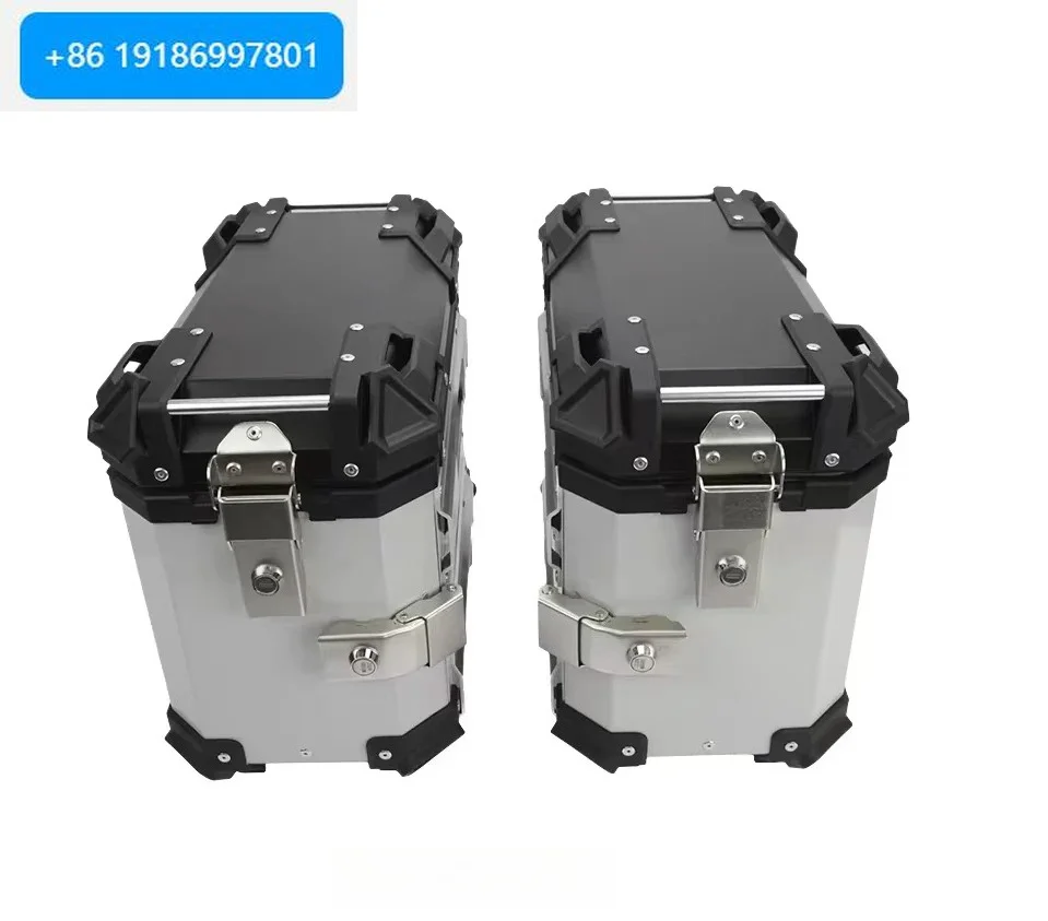 38L aluminum alloy saddle luggage accessories motorcycle side box exhaust motorcycle